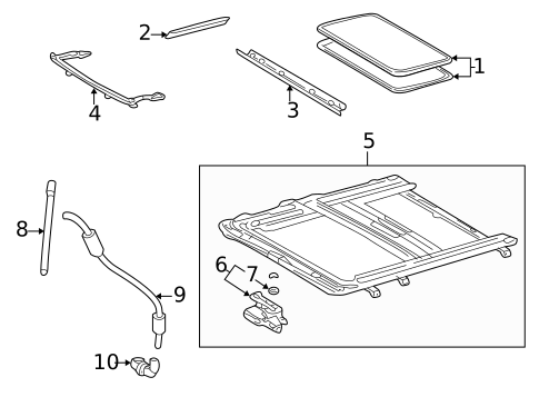Sunroof for 2004 Lexus LS430 #0
