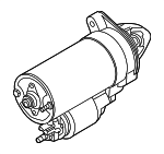 12417612815 - Electrical: Starter for BMW: 530i, 540i, 550i, 550i GT, 550i GT xDrive, 550i xDrive, 650i, 650i Gran Coupe, 650i xDrive, 650i xDrive Gran Coupe, 750i, 750i xDrive, 750Li, 750Li xDrive, Alpina B6 xDrive Gran Coupe, Alpina B7, Alpina B7 xDrive, Alpina B7L, Alpina B7L xDrive, M5, M6, M6 Gran Coupe, X5, X6 Image