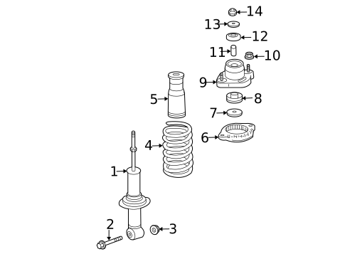 Shocks & Components for 2018 Mitsubishi Outlander #0