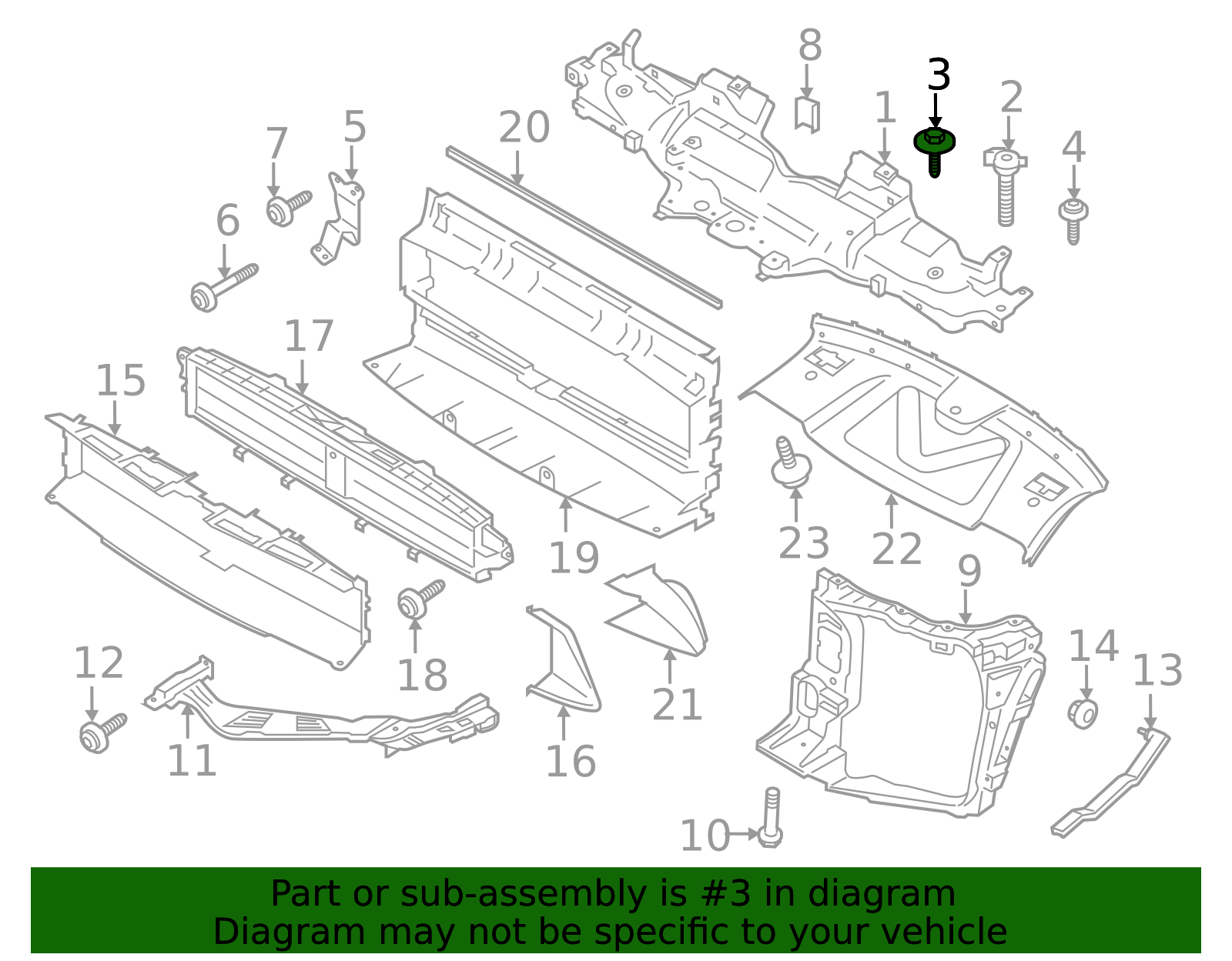 Guide Bracket Screw - Porsche (N-911-080-01)
