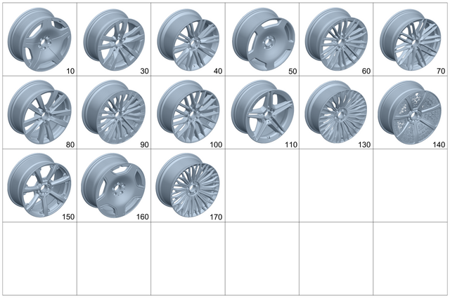 2234011300 - : Spoke Wheel for Mercedes-Benz Image