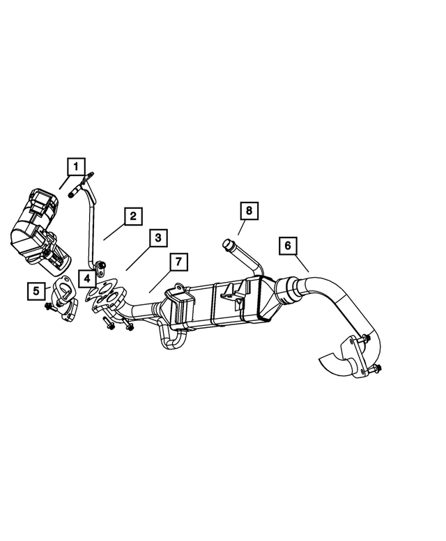 68014156AA - Emission Systems: Coolant To Egr Valve Tube for Mopar Image