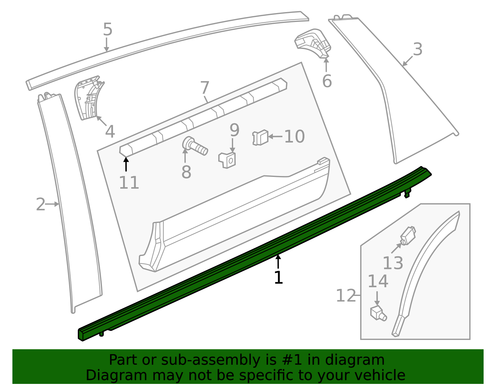 72950-3A0-A01 - Belt Molding 2023-2026 Honda CR-V | Honda Parts Online