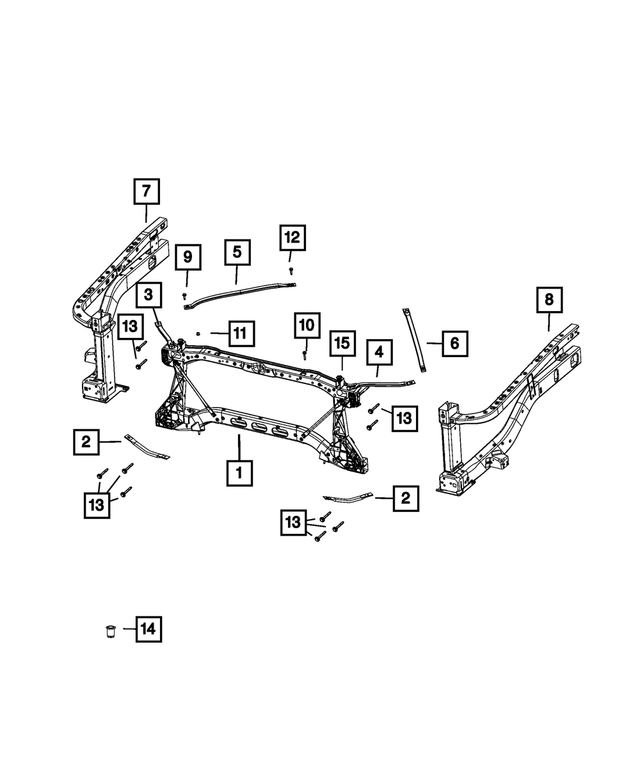 6506598AA - Cooling: Nut/rivet for Mopar Image