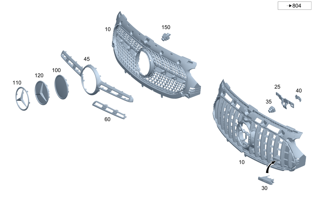205-880-64-06 - Base Plate 2008-2026 Mercedes-Benz