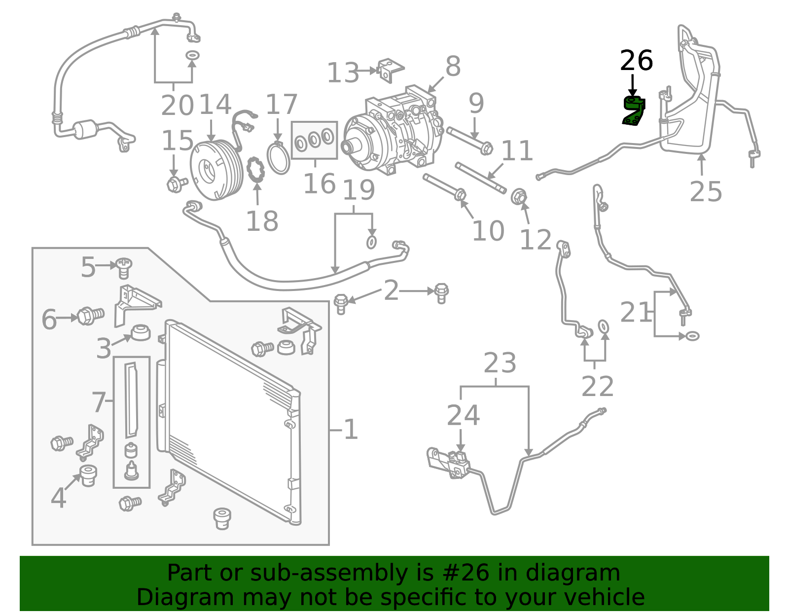 88718-6A810 - High-Quality A/C Refrigerant Line Bracket for 2008-2021 ...