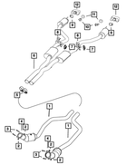 68516699AA - Exhaust: Exhaust Muffler And Resonator for Mopar Image