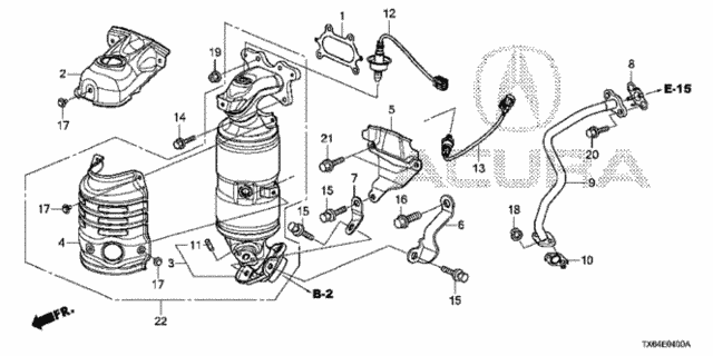 Converter (2.0L) for 2014 Acura ILX #0