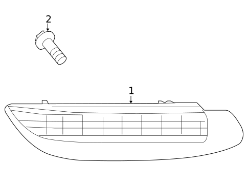 Rear Reflector for 2010 Lexus HS250h #0