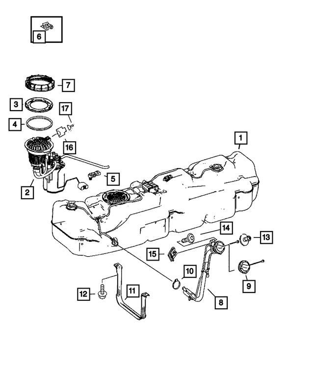 68013498AA - Fuel: Pressure Sensor for Mopar Image