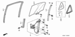 72735SDAA01 - Body/Air Conditioning: CHANNEL, R. RR. DOOR RUN for Honda Image