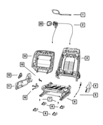 1UV05DX9AA - : Seat Release Bezel for Dodge: Challenger Image