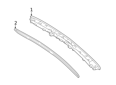 High Mounted Stop Lamp for 2014 Mercedes-Benz SL 65 AMG&reg; #0