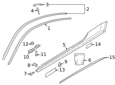 Exterior Trim - Pillars for 2018 Audi TT RS Quattro #0