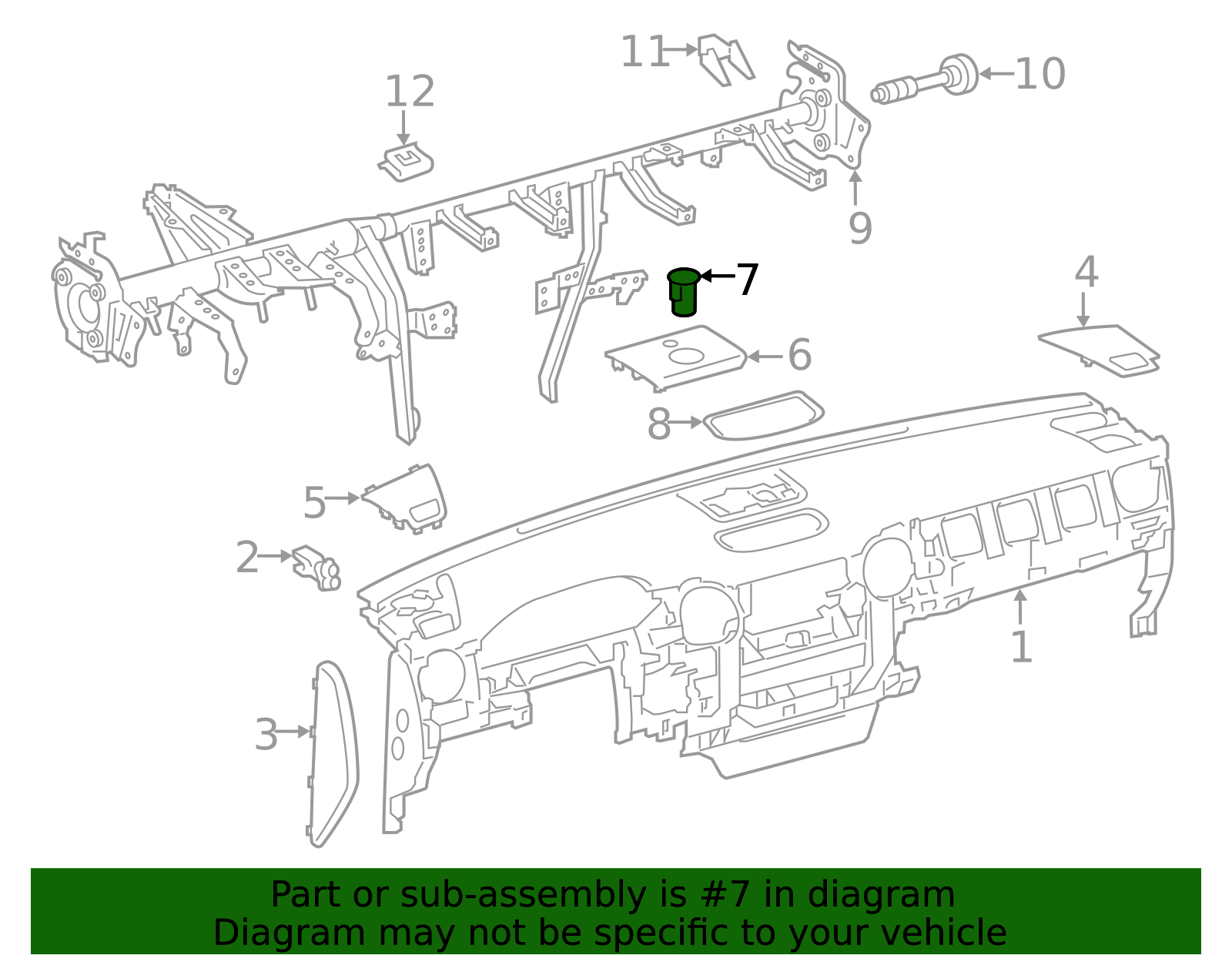 2007-2018 Toyota Instrument Panel Cover 55538-0C010 | OEM Parts Online