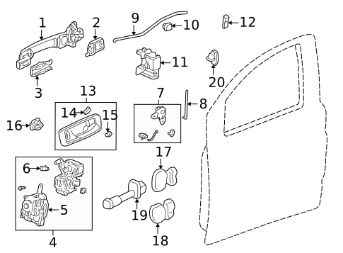 Rear Door for 2006 Acura MDX #0
