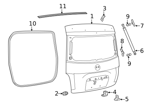 Liftgate for 2019 Fiat 500 #0