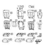 7JB34WUCAC - : Rear Seat Back Cover, Right for Jeep: Grand Wagoneer, Wagoneer Image