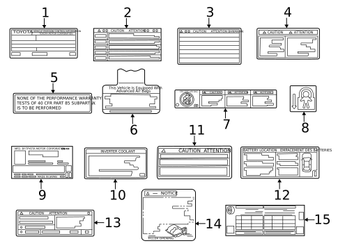 Labels for 2016 Toyota Prius C #0
