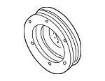 78105251R - Engine: Pulley for Audi: 90, 90 Quattro, A4, A4 Quattro, A6, A6 Quattro, Allroad Quattro, Cabriolet, S4 Image