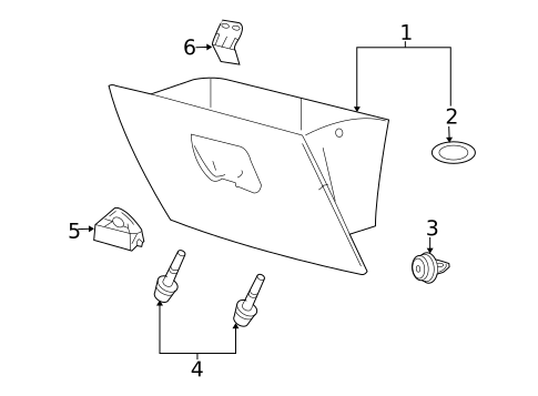 Glove Box for 2006 Lincoln Mark LT #0