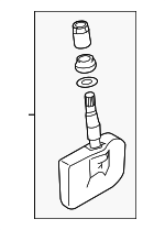 GDDL37140 - Electrical: Tire Pressure Monitoring System (TPMS) Sensor for Mazda: 2, 3, 5, 6, CX-3, CX-5, CX-9, MX-5 Miata Image