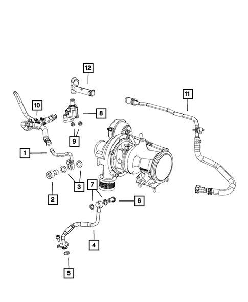 Turbo Charger Cooling System for 2016 Dodge Dart #0