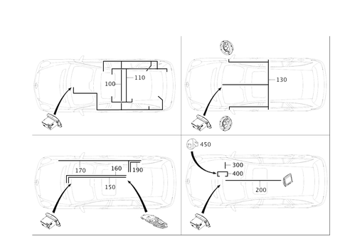 Cable Harness for Radio, Loudspeaker and CD-Player for 2007 Mercedes-Benz R320 #0
