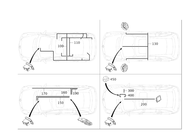 2514407832 - Electrical System: Wiring Harness for Mercedes-Benz: R320, R350, R500 Image image