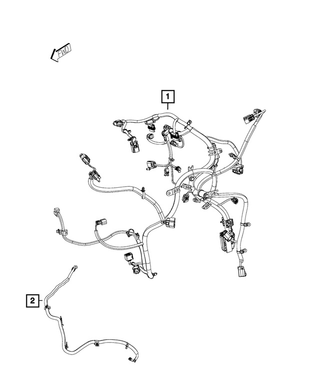 « 68236141AA – Electrical : Moteur Cablage pour Mopar Image »