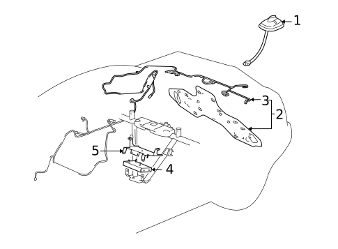 Antenna & Radio for 2005 Cadillac XLR #1
