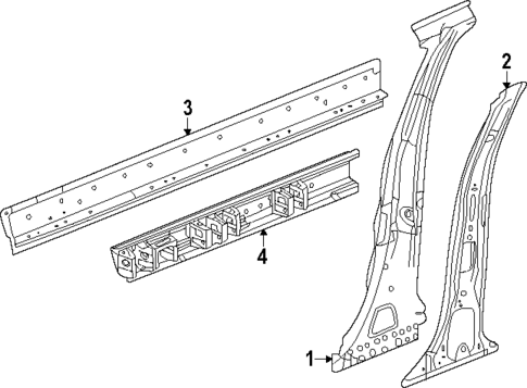 Center Pillar & Rocker for 2025 GMC Terrain #0