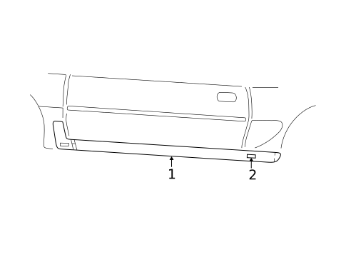 Exterior Trim - Pillars for 2002 Ford Mustang #0
