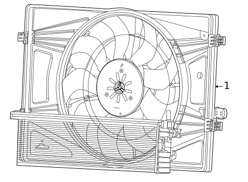 Cooling Fan for 2024 Ram ProMaster EV #0