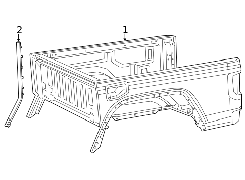 Box Assembly for 2022 Jeep Gladiator #0