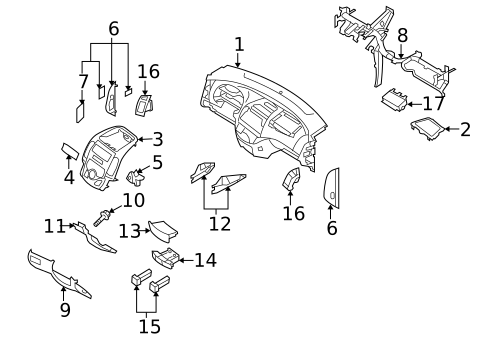 Instrument Panel for 2012 Hyundai Elantra #0