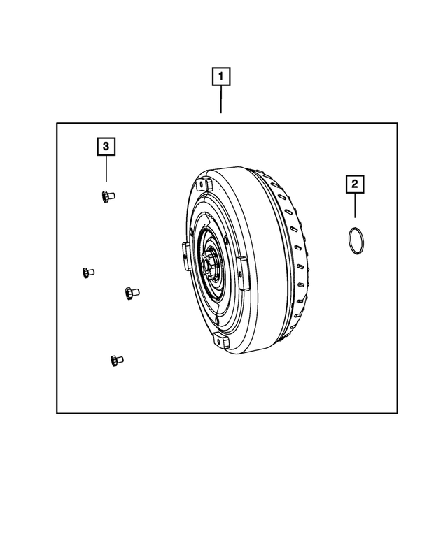 RL051167AB - 545RFE; 5-Speed; Automatic Transmission: Torque Converter Kit for Mopar Image