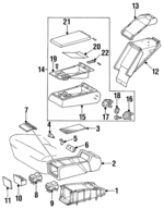 14084031749A84 - Body: Console Body for Mercedes-Benz Image