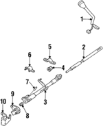 F5AZ7E364DA - Steering: Arm Bracket for Ford: Crown Victoria | Lincoln: Town Car | Mercury: Grand Marquis Image