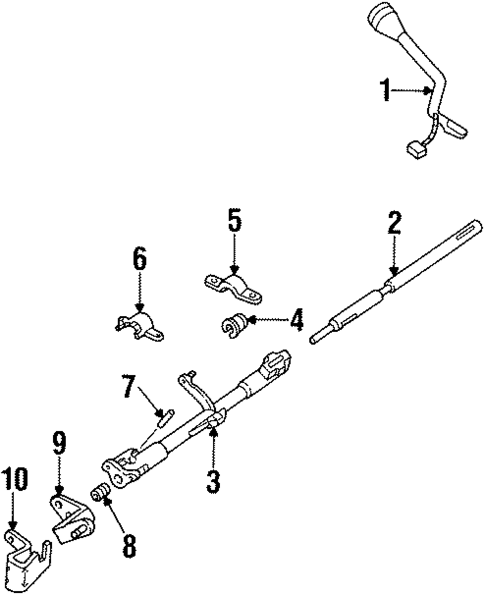 Gear Shift Control for 2002 Ford Crown Victoria #0