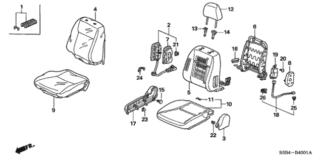 Front Seat (R.) for 2005 Honda Civic #0