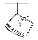 861100W001 - : Windshield for Hyundai: Santa Fe Image