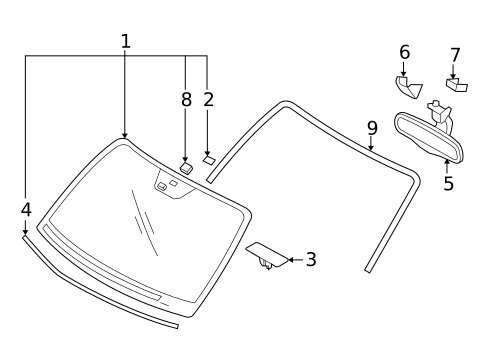 Reveal Moldings for 2010 Hyundai Santa Fe #0
