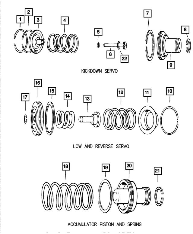 3743013 - Automatic Transmission 3 Speed: Piston Accumulator Seal for Mopar Image