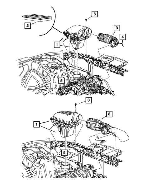 Air Cleaner for 2009 Dodge Challenger #0