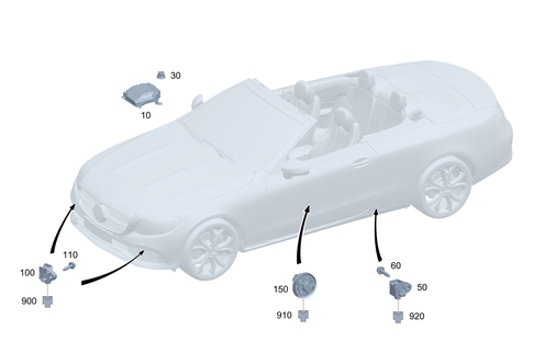 Belt Locking Retractor, Airbag and Sidebag for 2025 Mercedes-Benz E450 #0