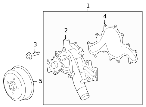 Water Pump & Related Components for 2007 Land Rover LR3 #0