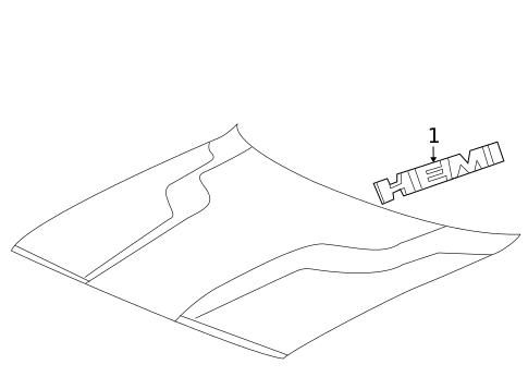 Exterior Trim - Hood for 2019 Dodge Challenger #0