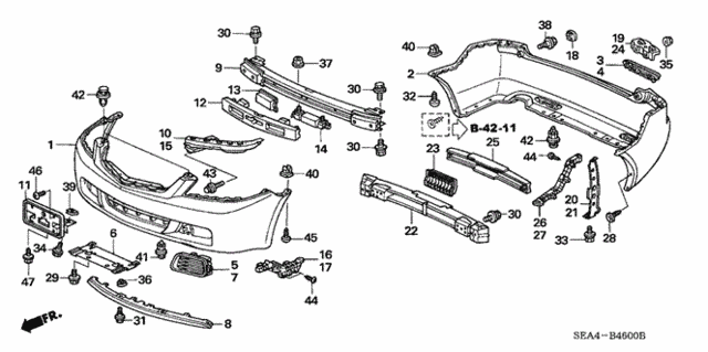 Bumpers (1) for 2004 Acura TSX #0