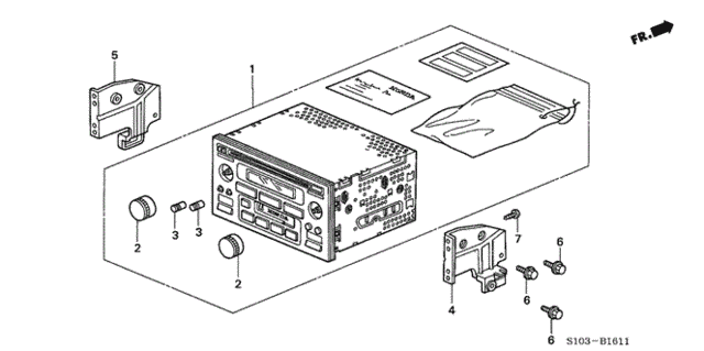 Radio (2) for 2000 Honda CR-V #0